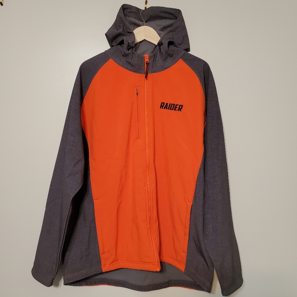 Holloway Raider Men Full Zip Softshell Hooded Sweater Jacket size XL